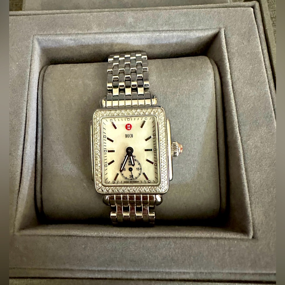 Michele Deco Diamond Watch